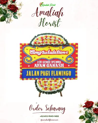 Bunga Papan Congratulation di Rangkah